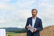 Christophe Beuret, Sektionschef Grossprojekte BAV, betonte in seiner Ansprache die Wichtigkeit des Ausbauschrittes zwischen Bern und Solothurn. 
