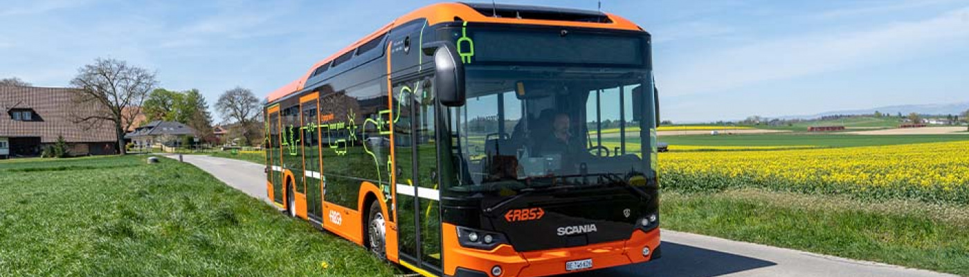 e-Bus Scania Seitenansicht