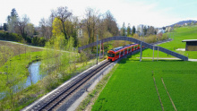 Die Worbla unterwegs zwischen Bolligen und Deisswil. 