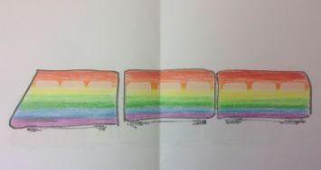 Zug, Regenbogenfarben