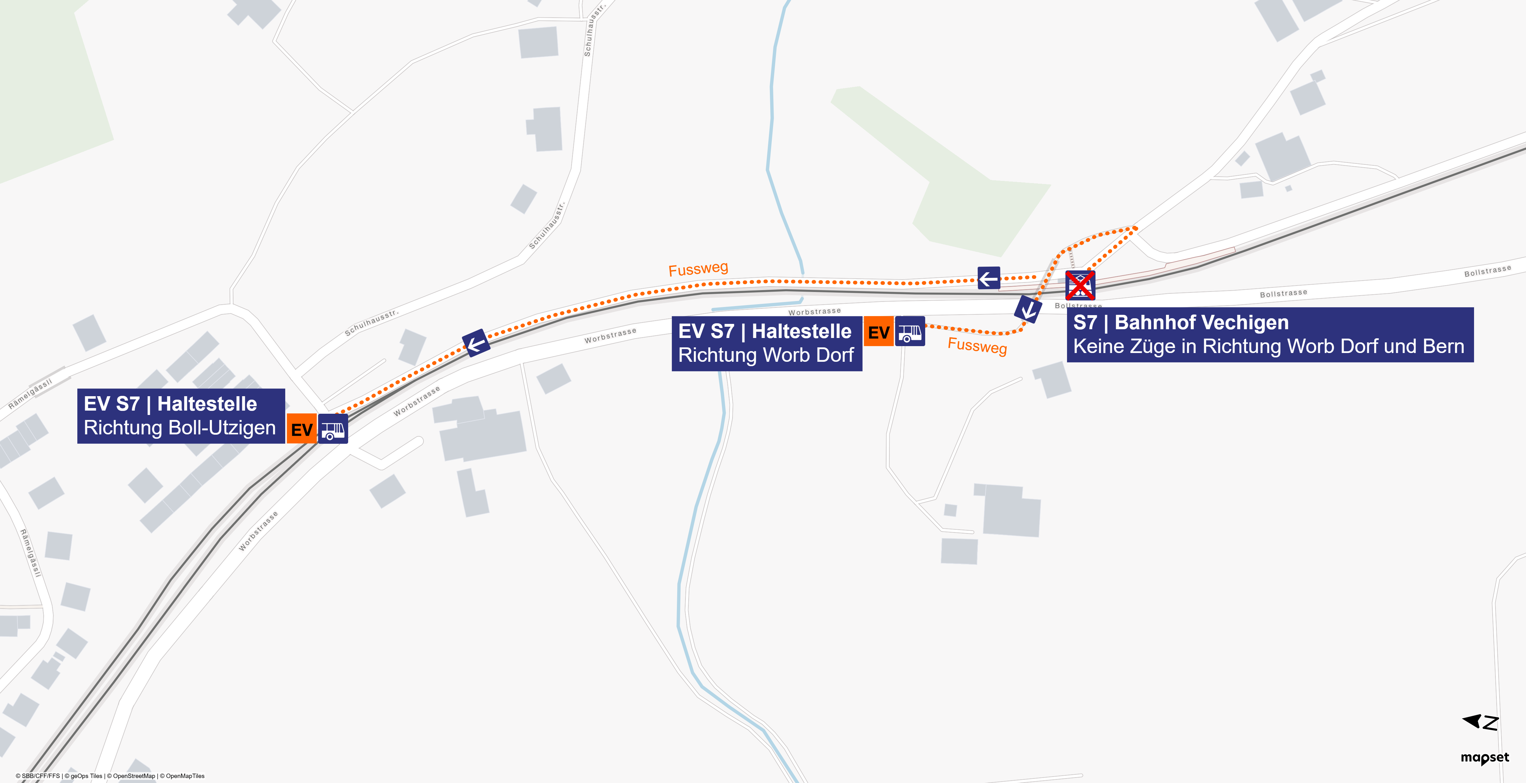 Ersatzverkehr Vechigen