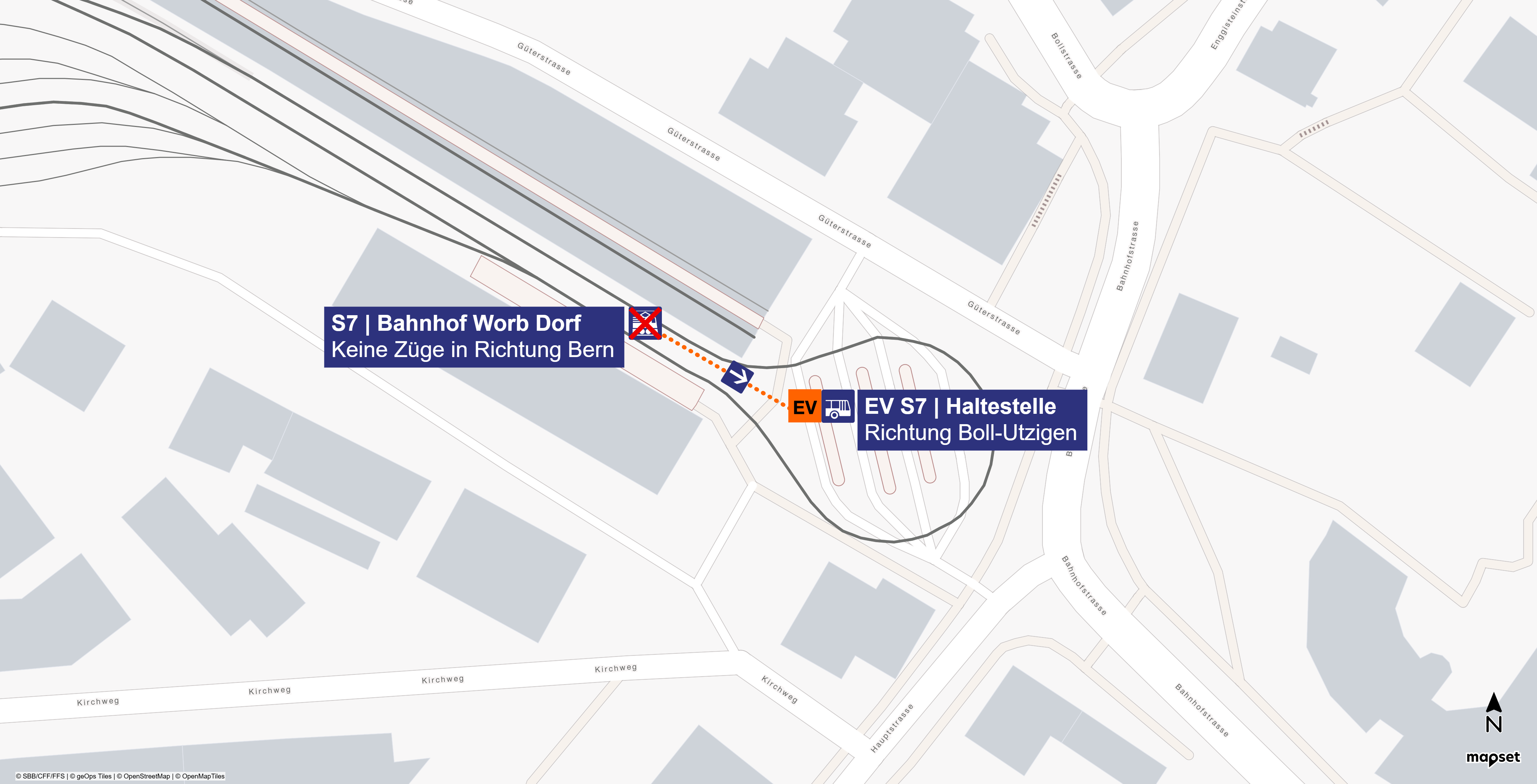 Ersatzverkehr Worb Dorf