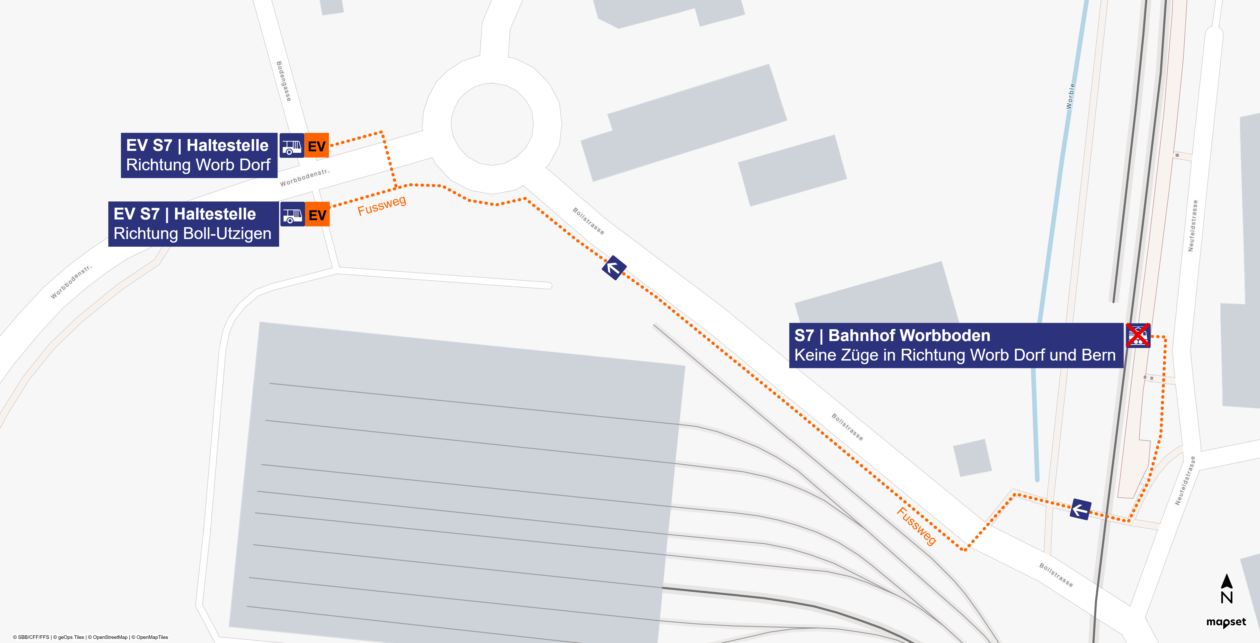 Ersatzverkehr Worbboden