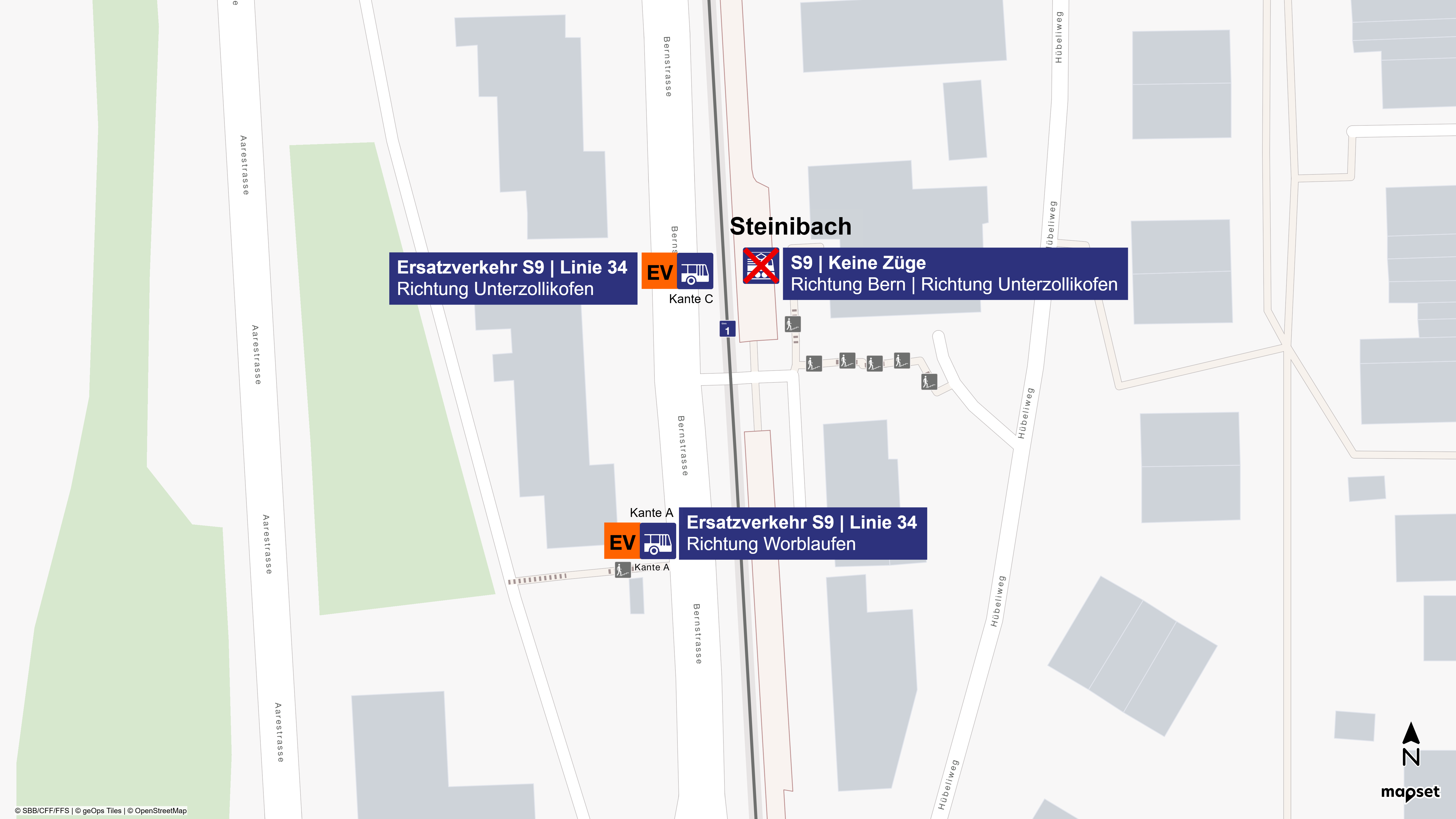 Situationsplan Bahnhof Steinibach EV Oktober 2026