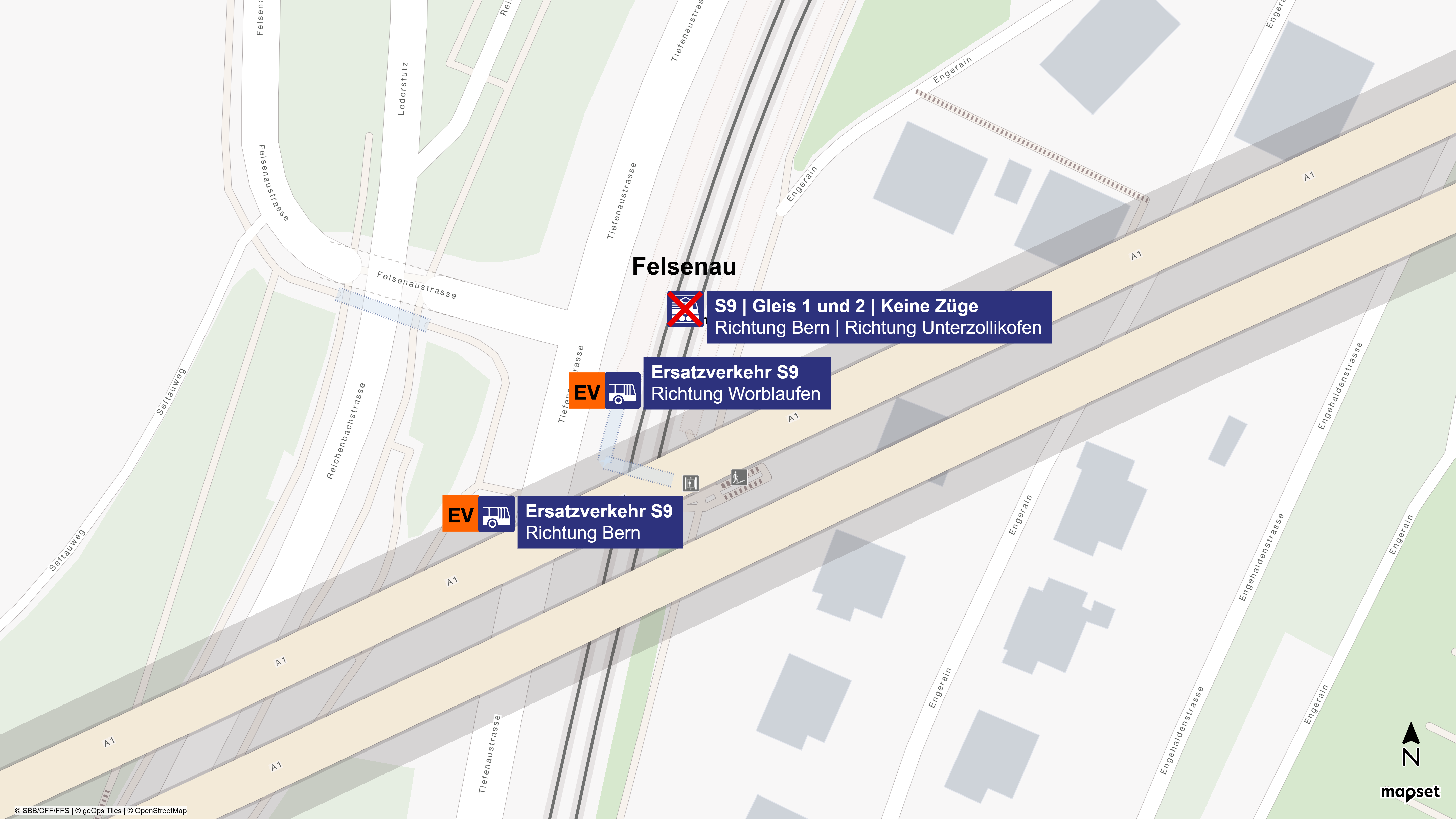 Situationsplan Bahnhof Felsenau EV Oktober 2026