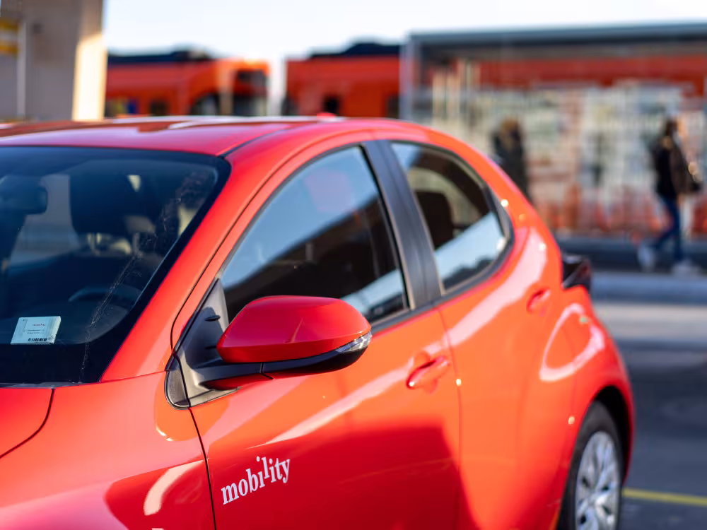 Mobility Auto an RBS Bahnhof