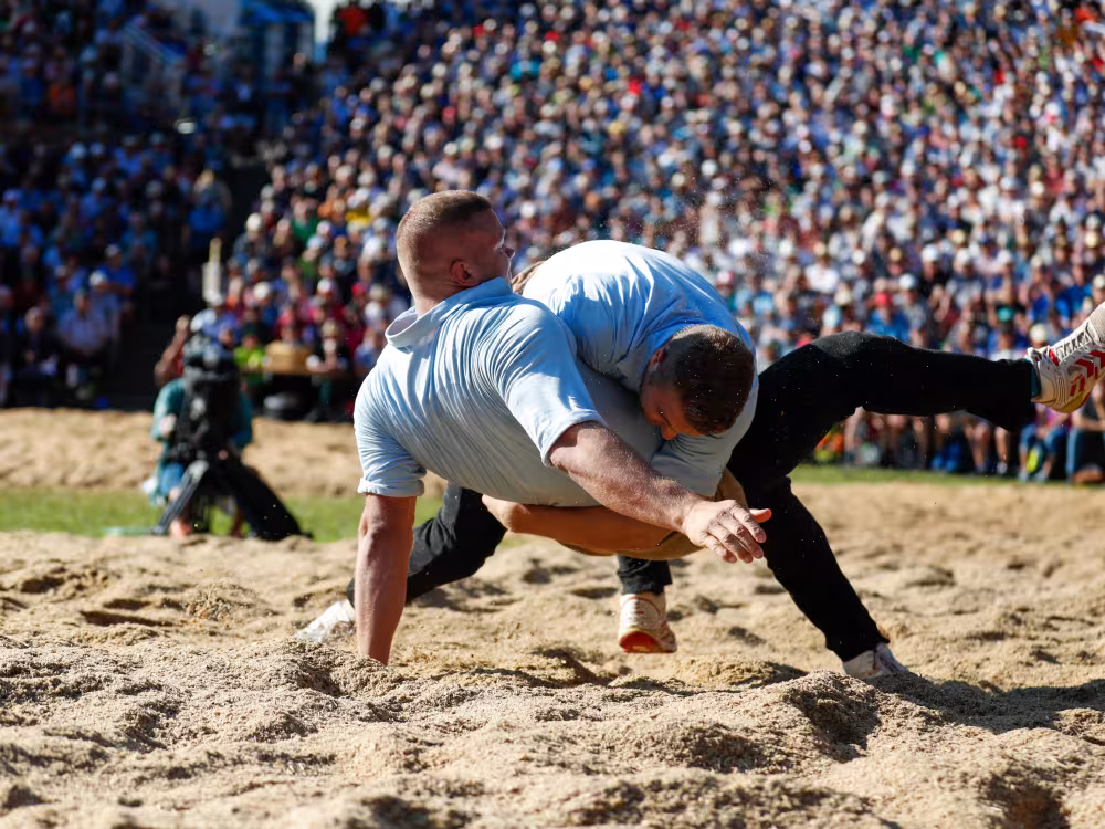 2 Schwinger im Einsatz auf dem Sagmehl