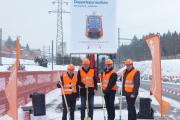 RBS-Direktor Fabian Schmid, Manfred Waibel (Münchenbuchsee), Stephan Meier (Moosseedorf) und Daniel Bichsel (Zollikofen)