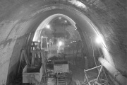 Tunnelvortrieb am 1. Juni 1963.