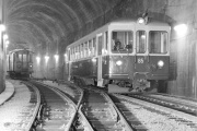 Testfahrten im neuen Schanzentunnel im November 1965.