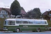 Grüner SZB-Bus