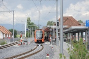 Bahnhof Fraubrunnen mit Regionalexpress NExT