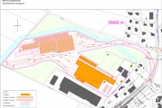 Grobentwurf geplantes RBS-Depot mit Flächenangabe