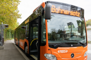 Bus mit Anschrift Bahnersatz