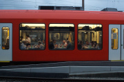 NExT-Zug-Abteil mit Einblick ins Bistro Soleure