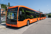 Der e-Bus unterwegs in Ittigen