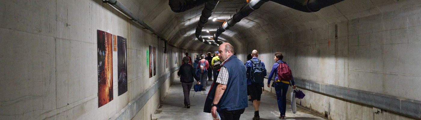Auch der alte Posttunnel im Bahnhof Bern war geöffnet