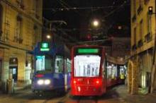 Nächtliche Tram-Testfahrten in Bern
