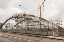 Bau der neuen Stauffacherbrücke (©SBB)