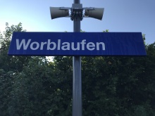 Bahnhofschild Worblaufen