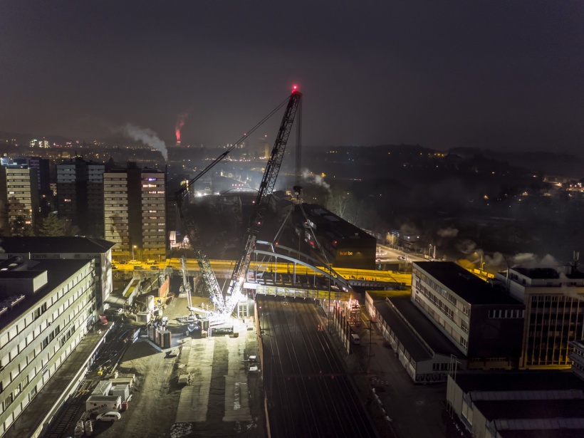 Baustelle Stauffacherbrücke (Bild: SBB)