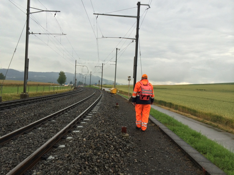 Streckenwärter Otto, RBS, Jegenstorf, Gleise, Schienen, Laufen, Streckenwärter