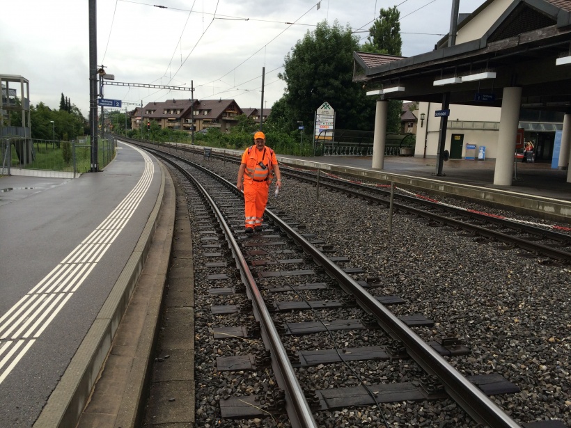 Streckenwärter Otto, Schönbühl, Schienen, RBS, Laufen