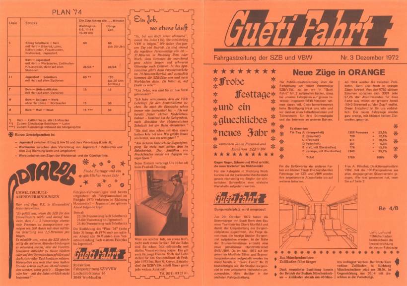 Gueti Fahrt - RBS-Fahrgastzeitung August 1972