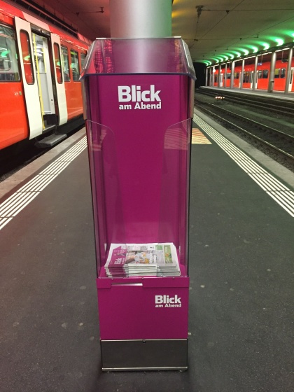 Neue Box auf dem Perron im RBS-Bahnhof Bern