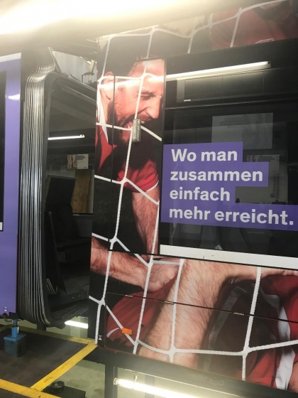 Valiant Werbe Tram Slogan