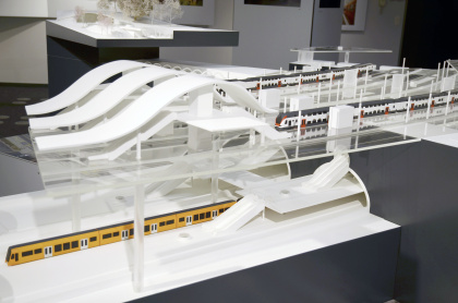 Modell Bau neuer RBS-Bahnhof Bern