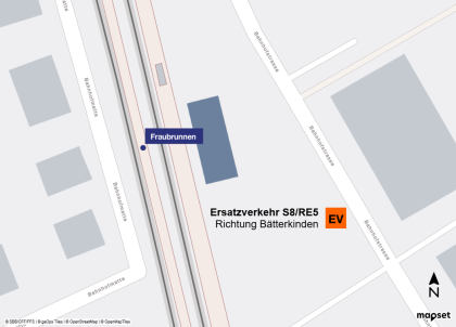 Fraubrunnen (Richtung Bätterkinden): Bahnhofplatz